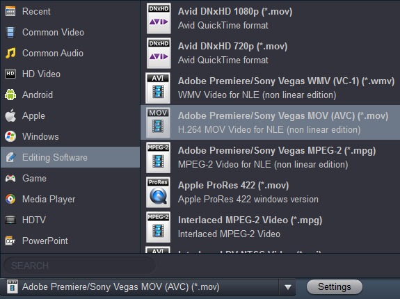 convert MXF to Adobe Premiere Pro